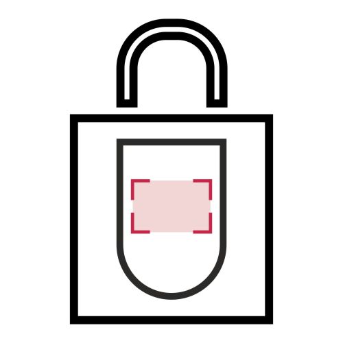 Vorderseite: 90 x 40 mm borsa chiusa