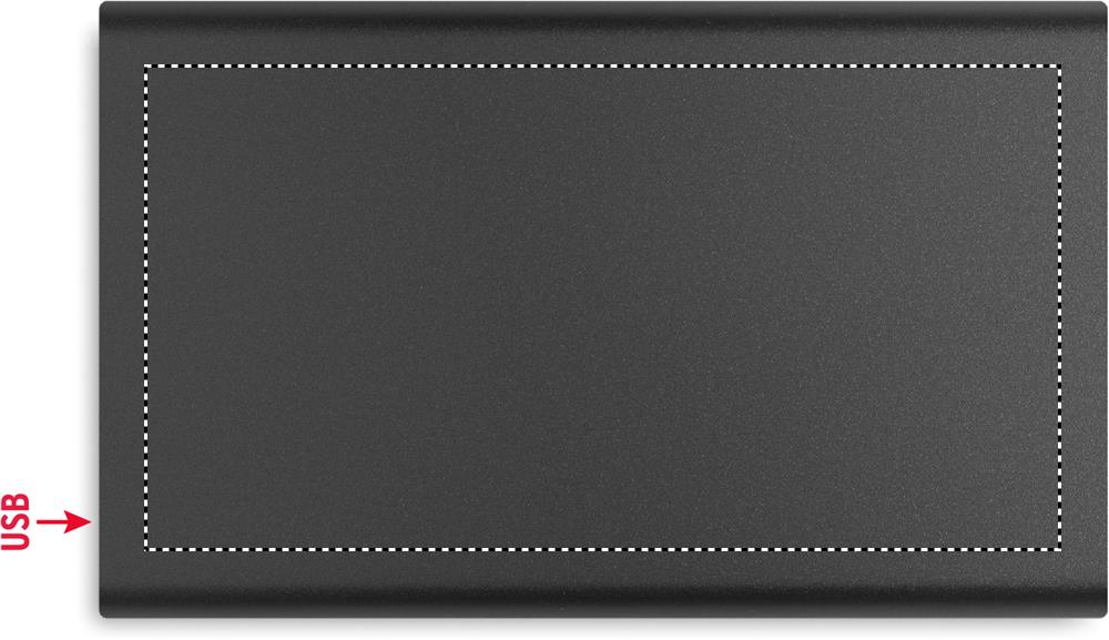 zona superiore fronte: 100x53 mm