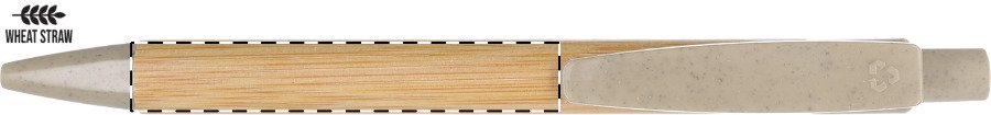 in linea con la clip: 50 x 6 mm