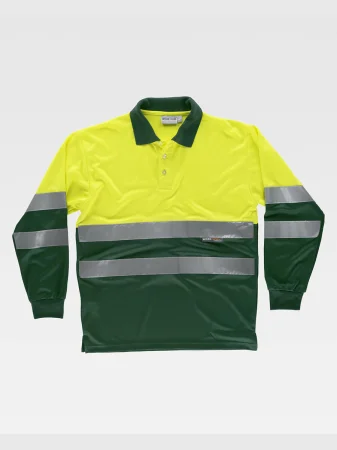 Sicherheits-Poloshirt Klasse 2 gelb langärmlig nach EN ISO 20471
