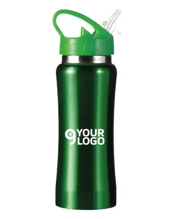 Edelstahlflasche 600 ml Stahl | Push-Button | Leicht