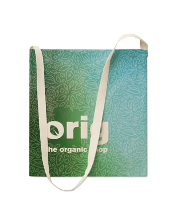 Borsa cotone Verde Fluo Eco-Friendly  shopper resistente
