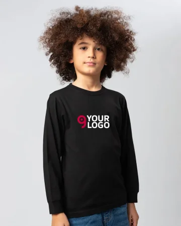 Évolution Kids: T-shirt à manches longues en pur coton, coupe medium f