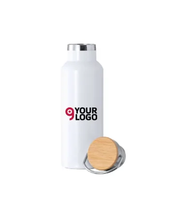 Ying Bouteille Thermique 500ml Acier/Bambou