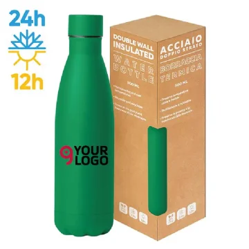 Stahl Matte Flasche 500 Flach