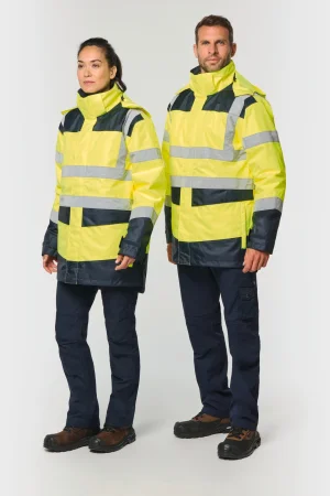 Recycelter sicherheitsparka 4 in 1