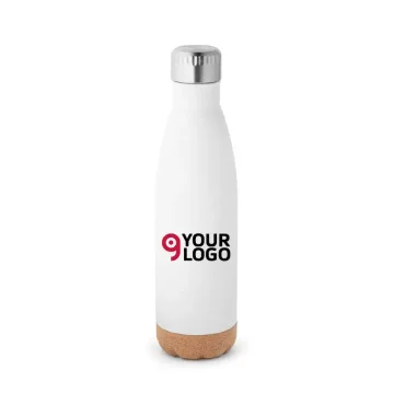 Solberg. thermos 560ml en acier inox avec base en liège